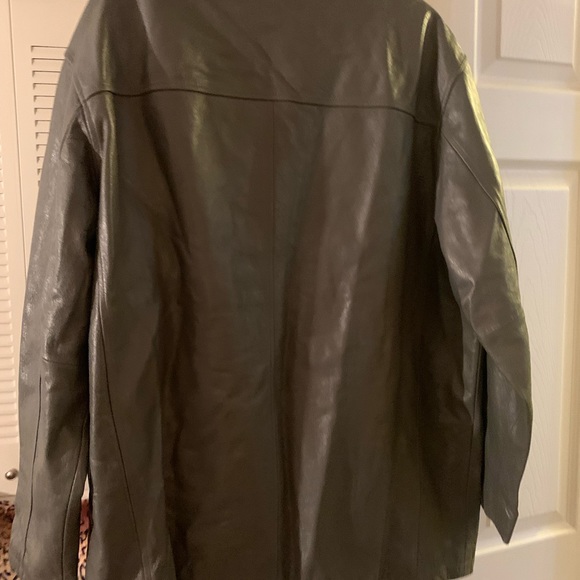 NINE EAST MALE GRAY LEATHER JACKET. - Picture 7 of 8